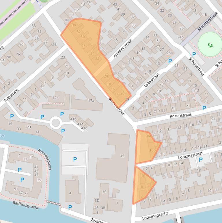 Kaart van postcodegebied 8603XW.