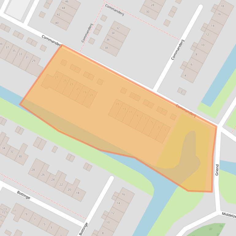 Kaart van postcodegebied 8604AM.