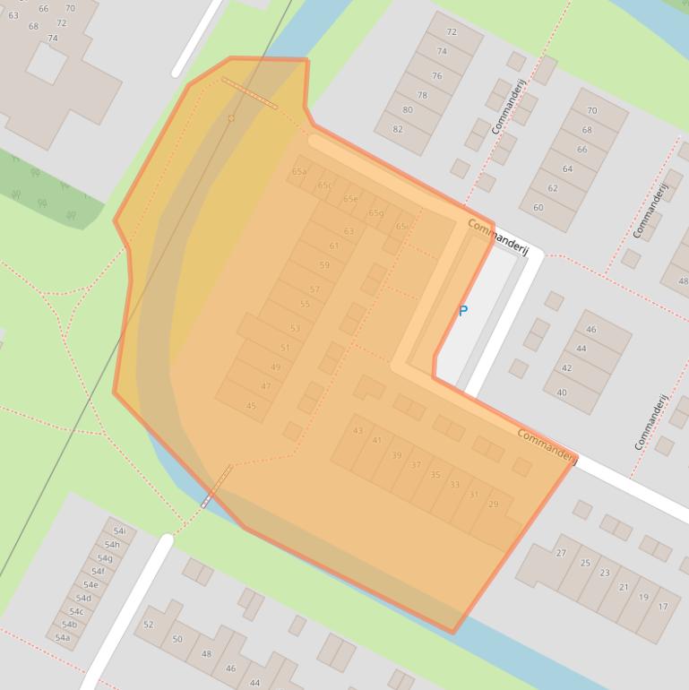 Kaart van postcodegebied 8604AN.