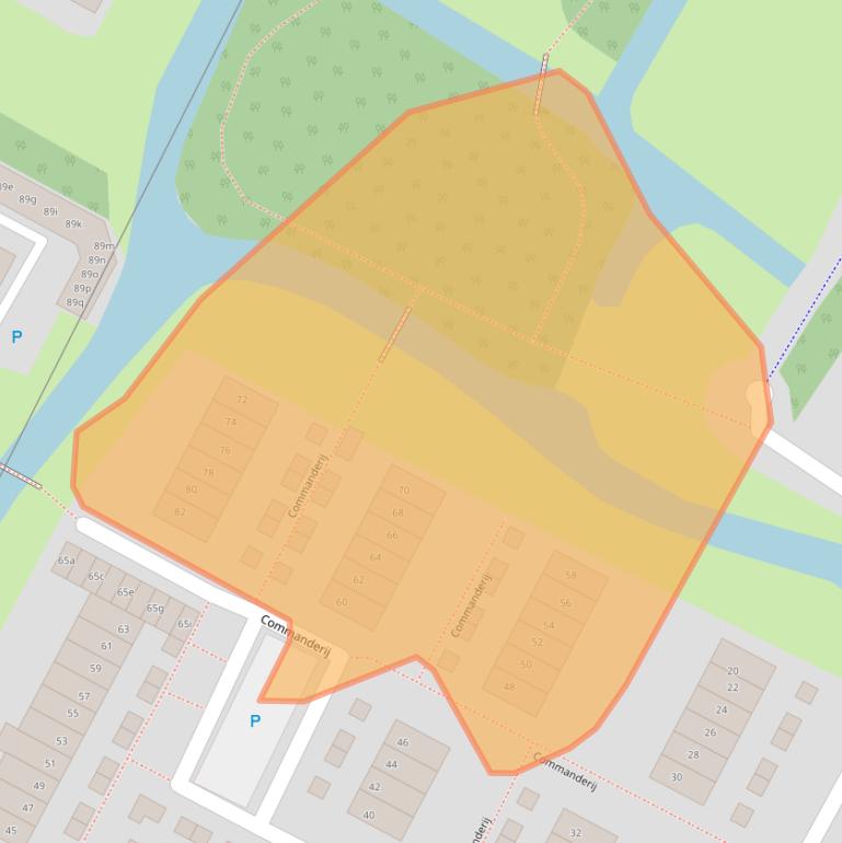 Kaart van postcodegebied 8604AR.