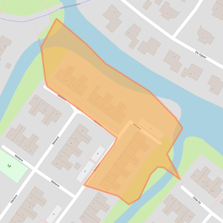 Kaart van postcodegebied 8604BK.