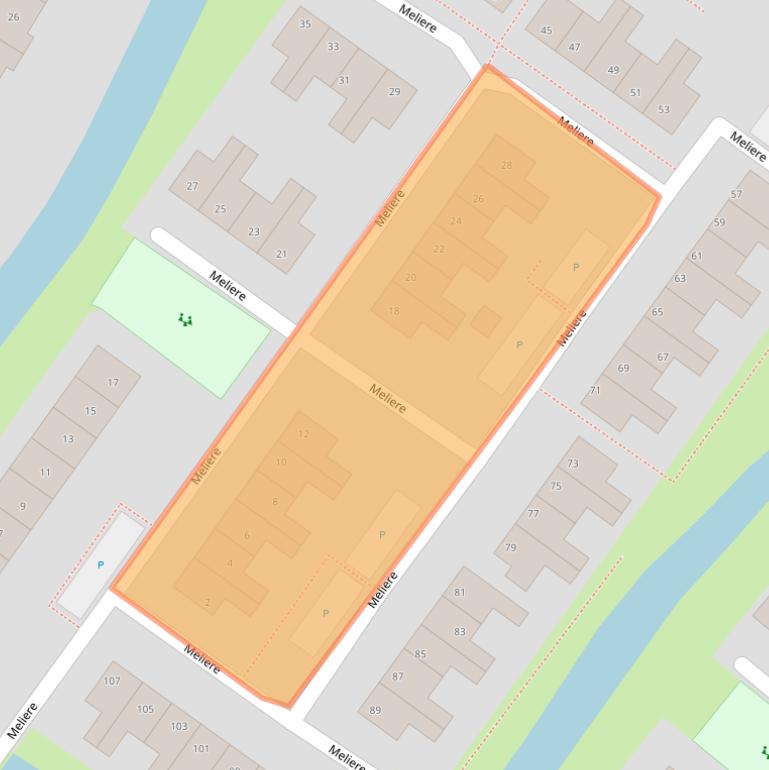 Kaart van postcodegebied 8604BM.