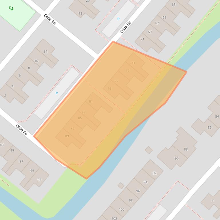 Kaart van postcodegebied 8604BR.