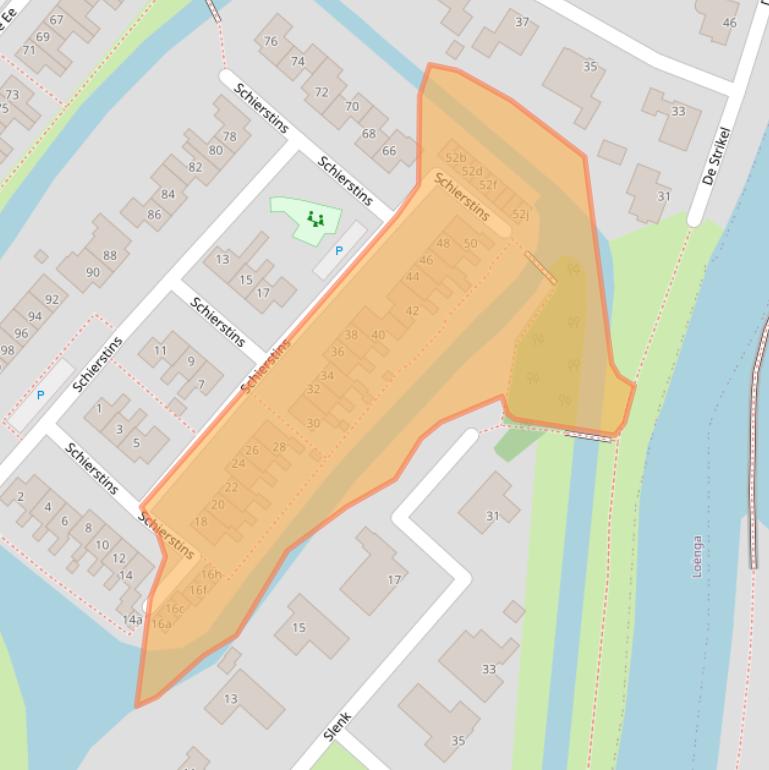 Kaart van postcodegebied 8604BX.