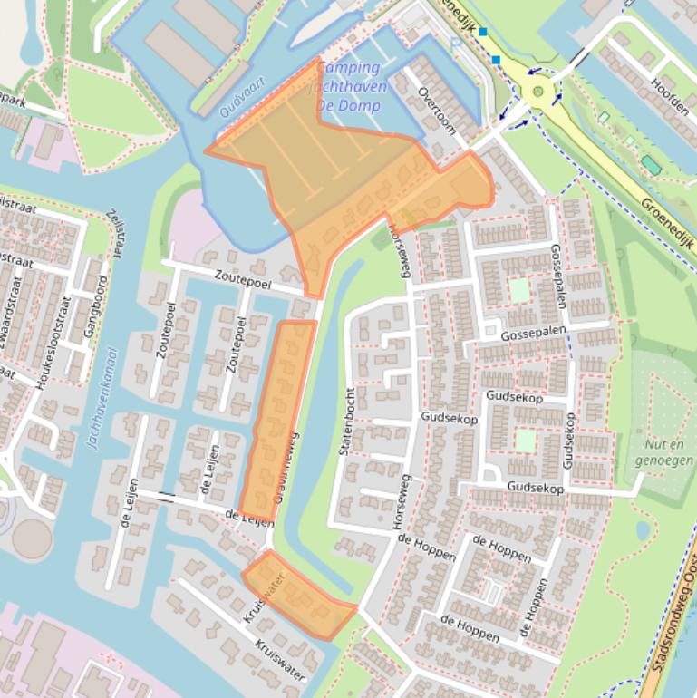 Kaart van postcodegebied 8604CA.