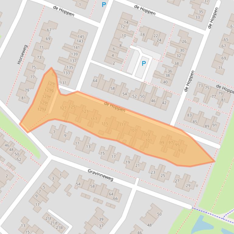 Kaart van postcodegebied 8604CP.