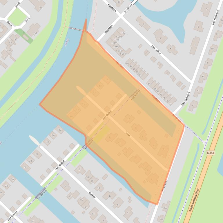 Kaart van postcodegebied 8604DG.