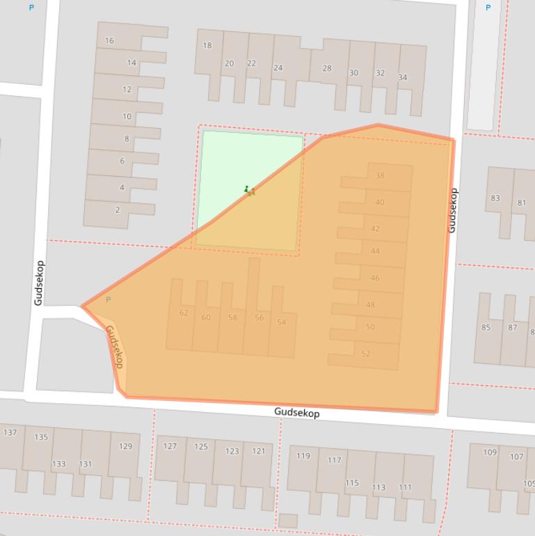Kaart van postcodegebied 8604EC.