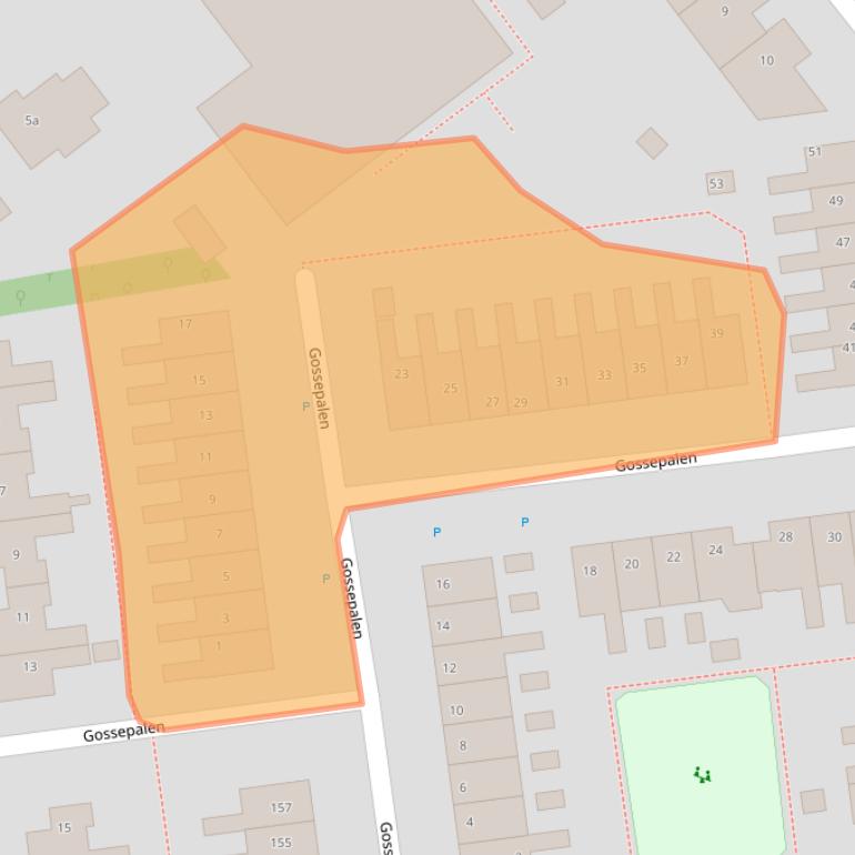 Kaart van postcodegebied 8604ED.