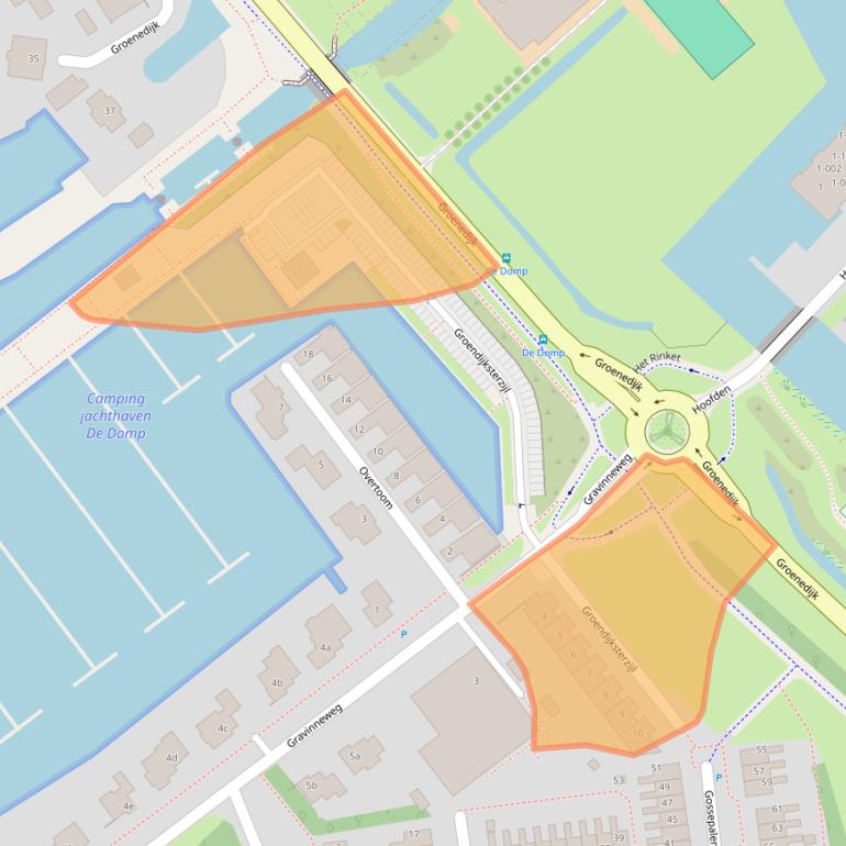 Kaart van postcodegebied 8604EV.