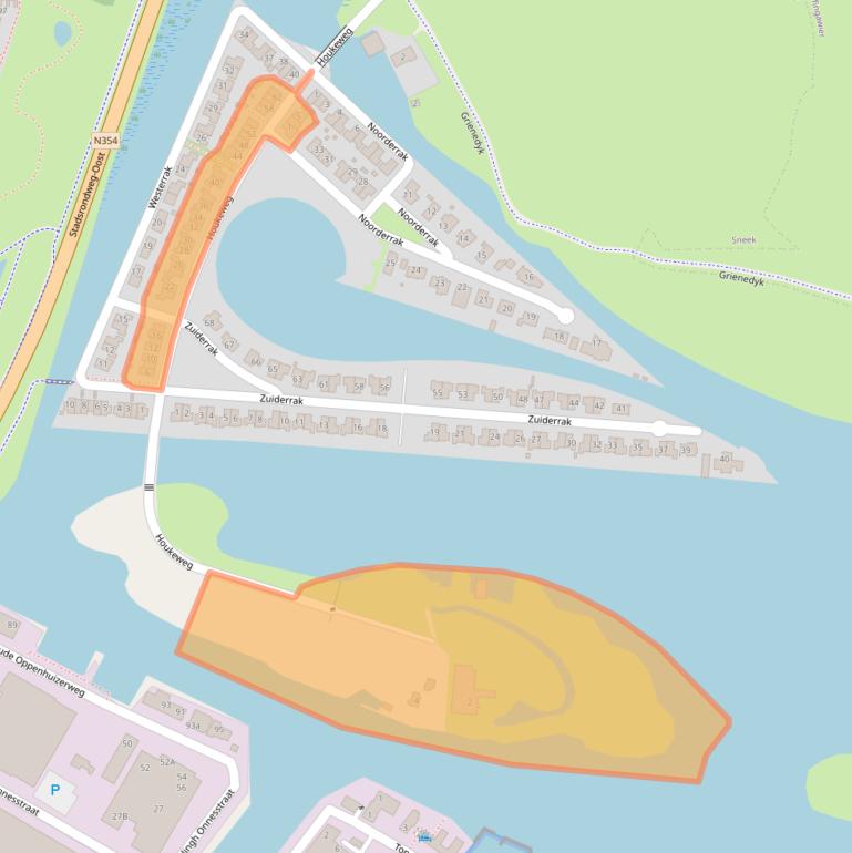 Kaart van postcodegebied 8604GA.