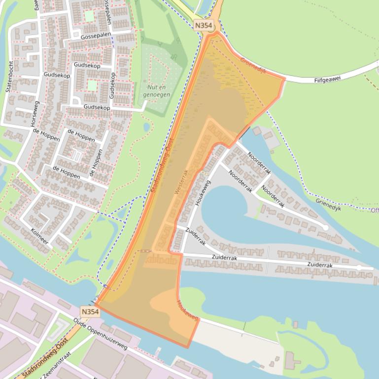 Kaart van postcodegebied 8604GC.