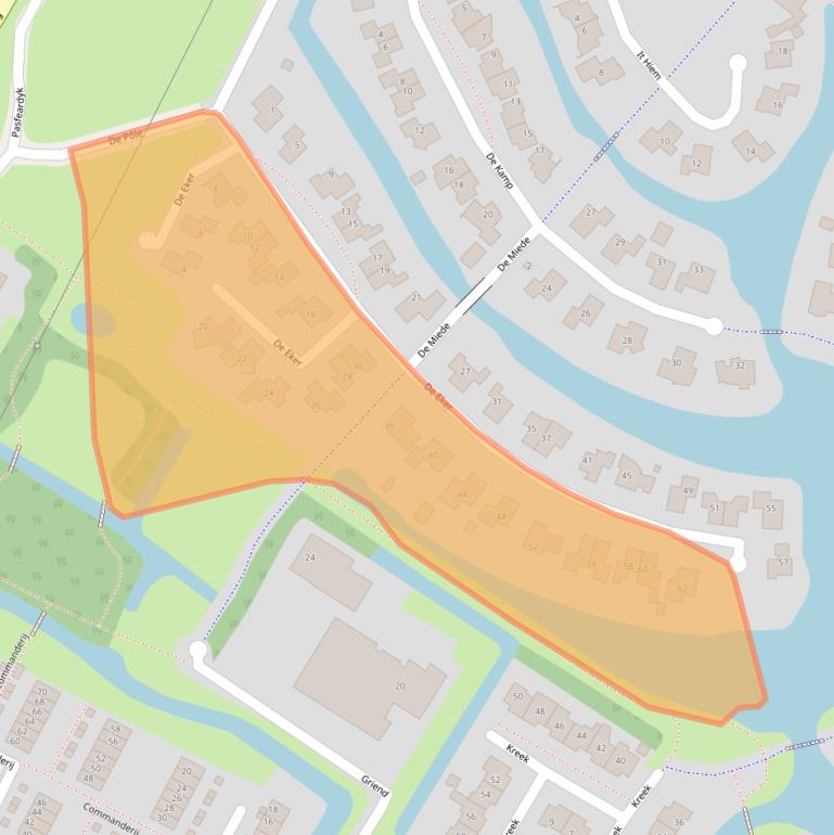 Kaart van postcodegebied 8604VB.