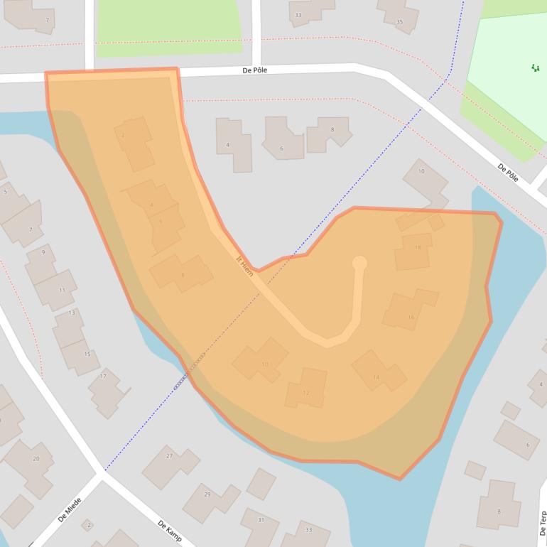 Kaart van postcodegebied 8604VD.