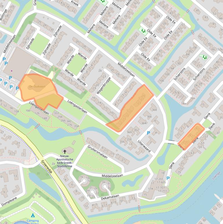 Kaart van postcodegebied 8604ZC.