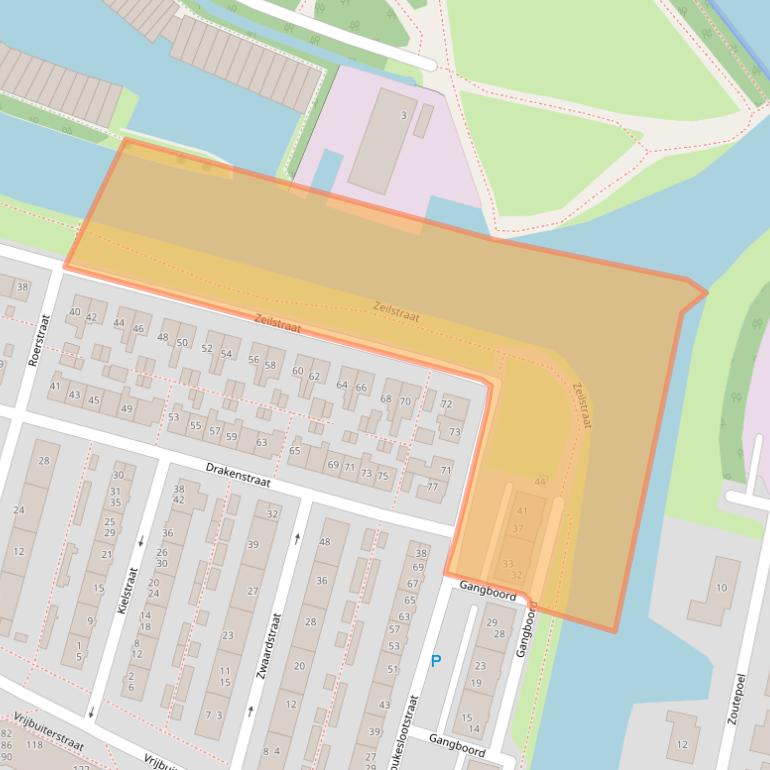 Kaart van postcodegebied 8605BT.
