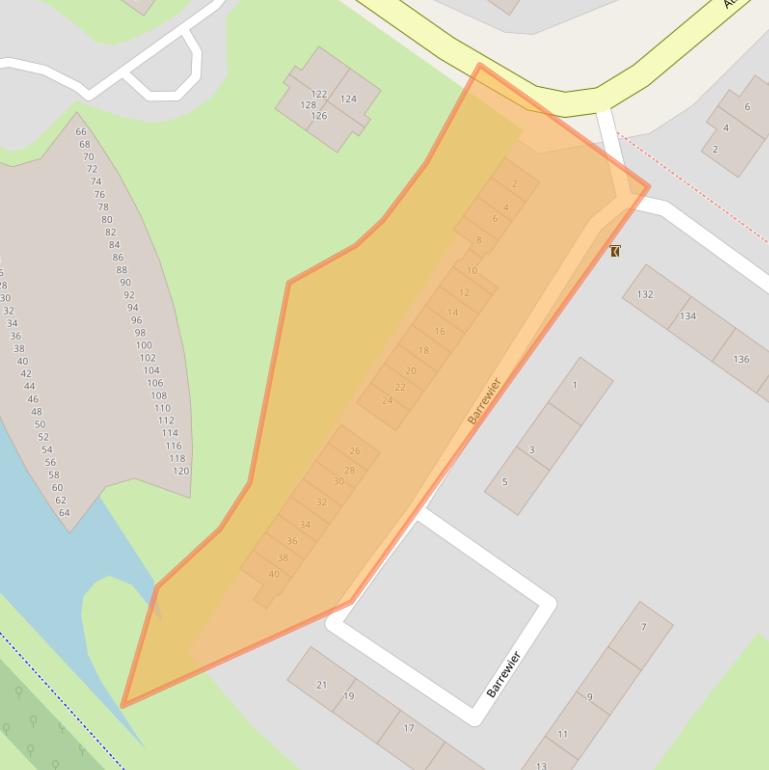 Kaart van postcodegebied 8605CA.