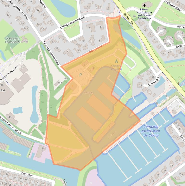 Kaart van postcodegebied 8605CP.