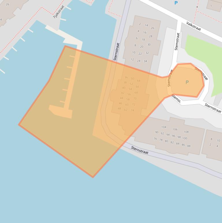 Kaart van postcodegebied 8605DE.