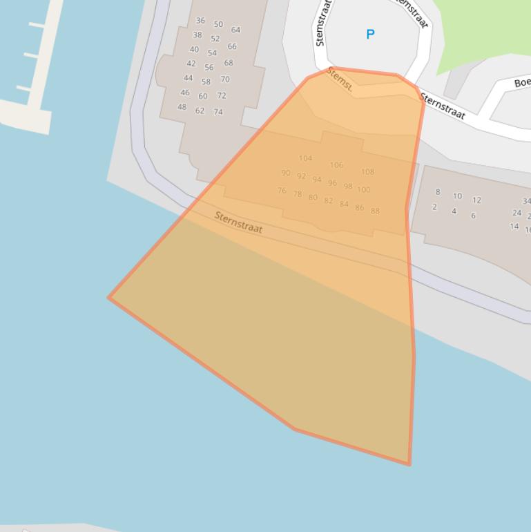 Kaart van postcodegebied 8605DG.