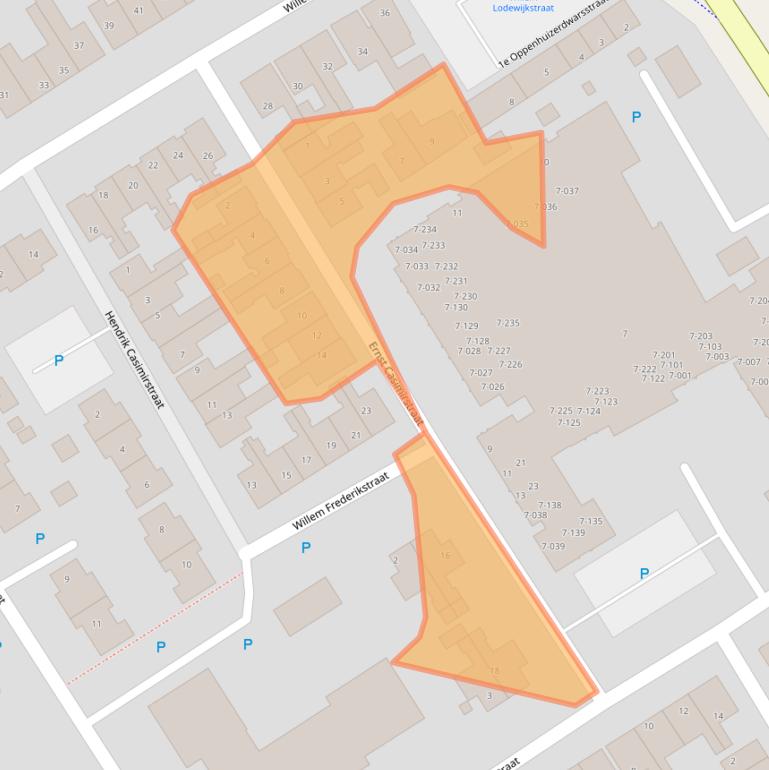 Kaart van postcodegebied 8606AH.