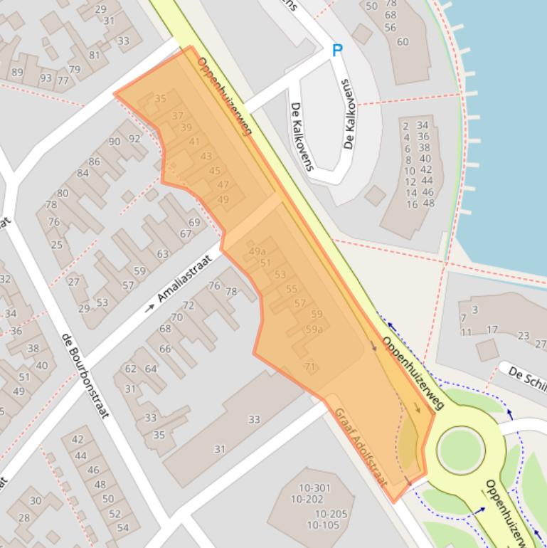 Kaart van postcodegebied 8606AR.