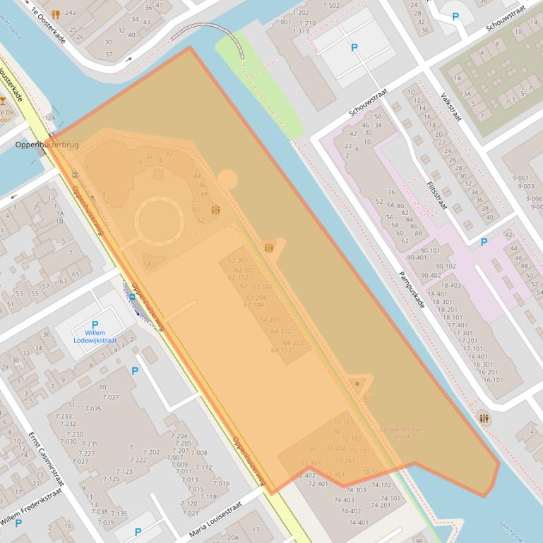 Kaart van postcodegebied 8606AS.