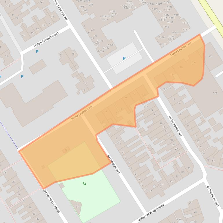 Kaart van postcodegebied 8606AW.