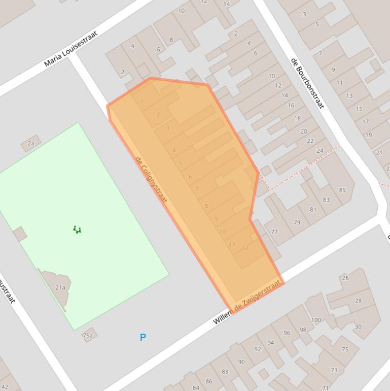 Kaart van postcodegebied 8606AX.