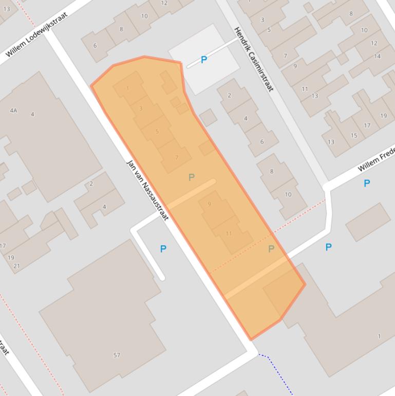 Kaart van postcodegebied 8606AZ.