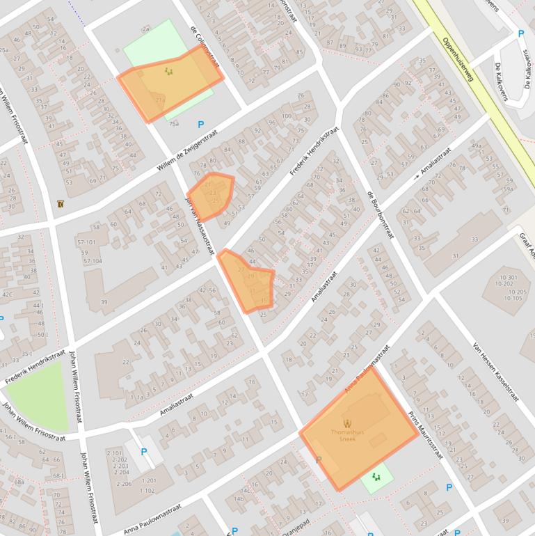 Kaart van postcodegebied 8606BA.