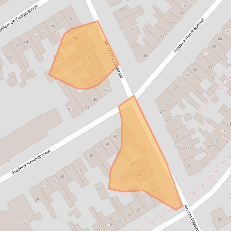 Kaart van postcodegebied 8606BC.