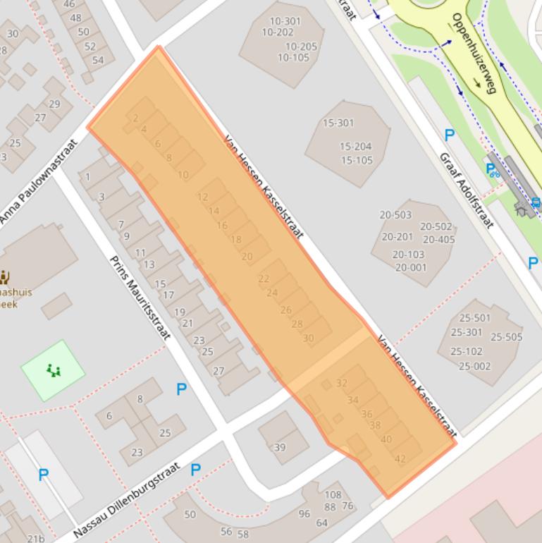 Kaart van postcodegebied 8606BR.