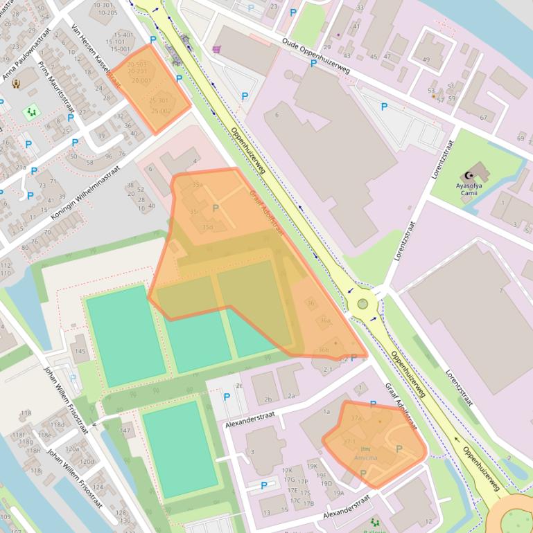 Kaart van postcodegebied 8606BT.