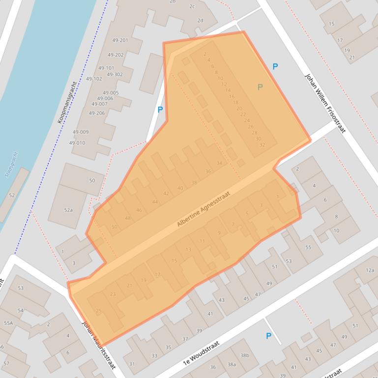 Kaart van postcodegebied 8606CA.