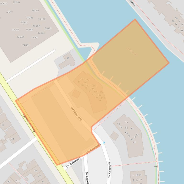 Kaart van postcodegebied 8606EP.