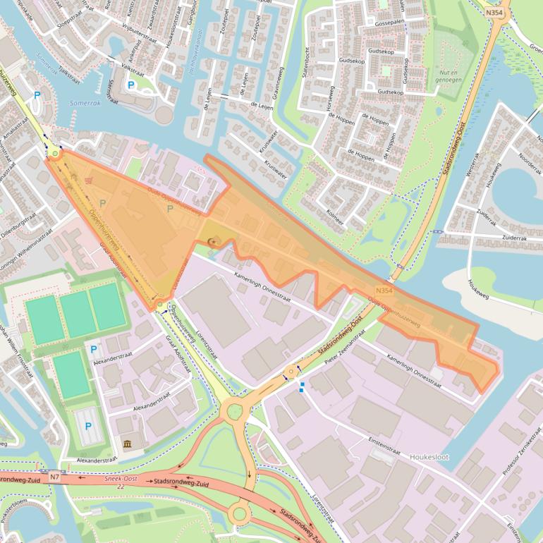 Kaart van postcodegebied 8606JC.