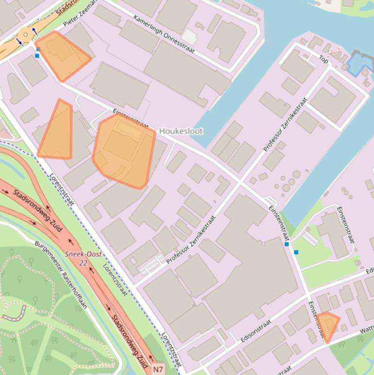 Kaart van postcodegebied 8606JE.