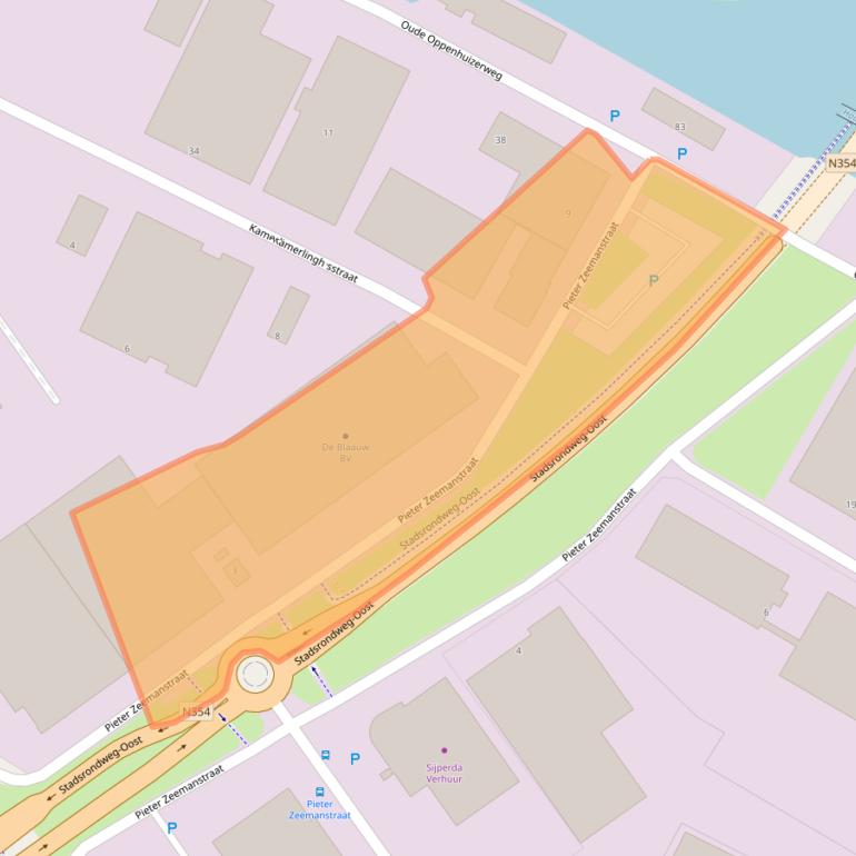 Kaart van postcodegebied 8606JG.