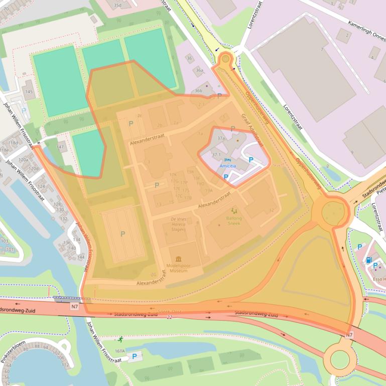 Kaart van postcodegebied 8606VP.