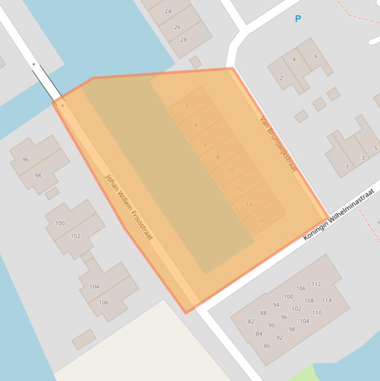 Kaart van postcodegebied 8606VT.