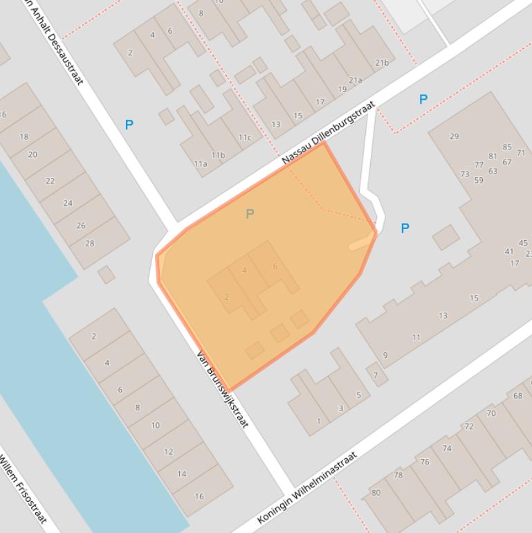 Kaart van postcodegebied 8606VW.