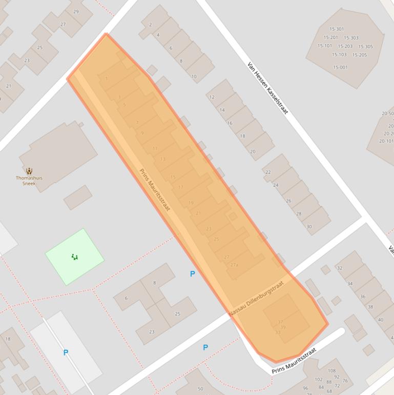 Kaart van postcodegebied 8606VX.