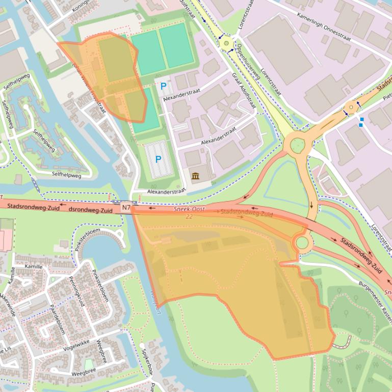 Kaart van postcodegebied 8606XG.