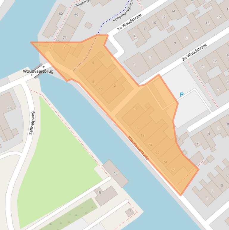 Kaart van postcodegebied 8606XT.