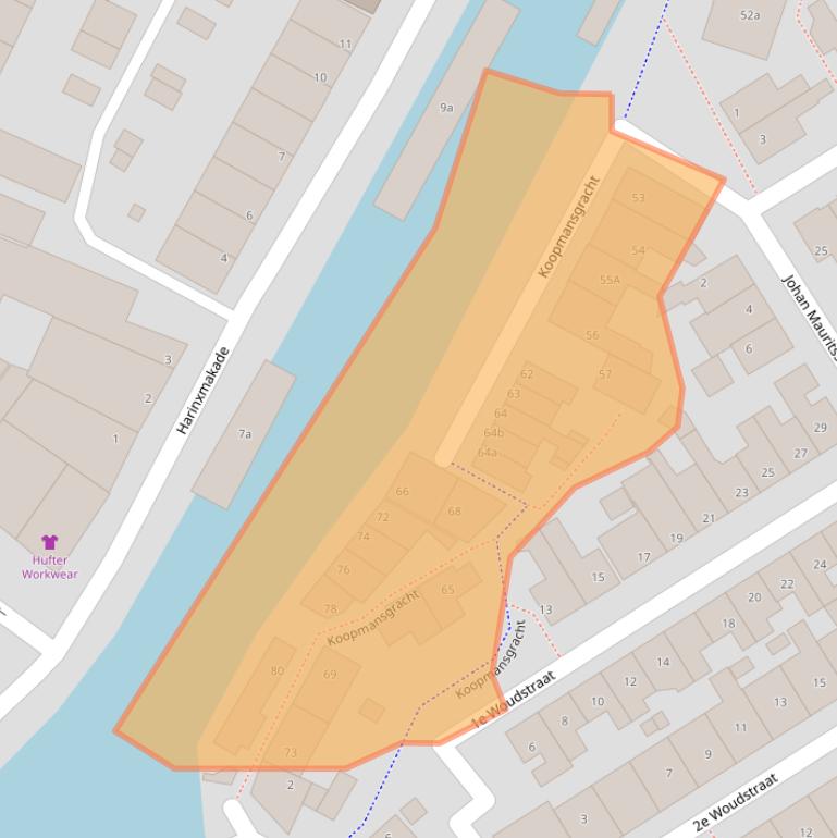 Kaart van postcodegebied 8606XZ.