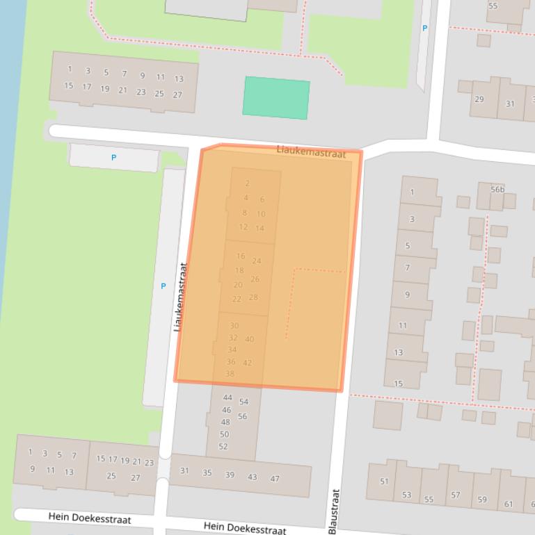 Kaart van postcodegebied 8607AL.