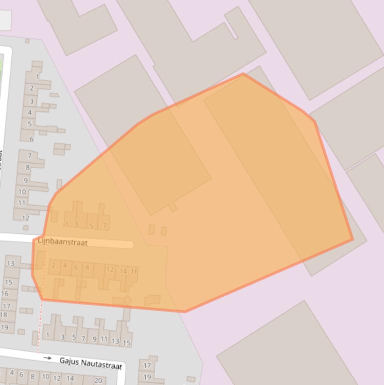 Kaart van postcodegebied 8607AN.