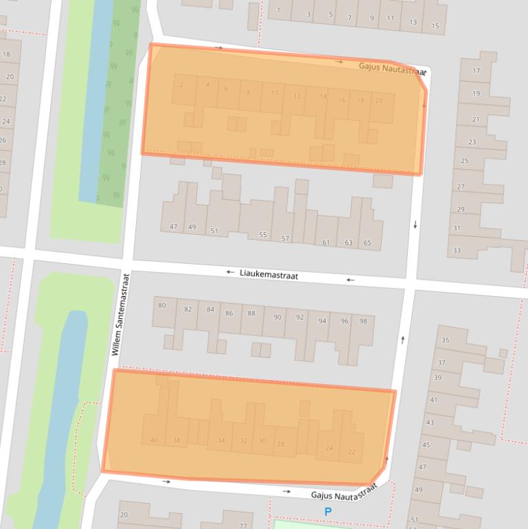Kaart van postcodegebied 8607AS.