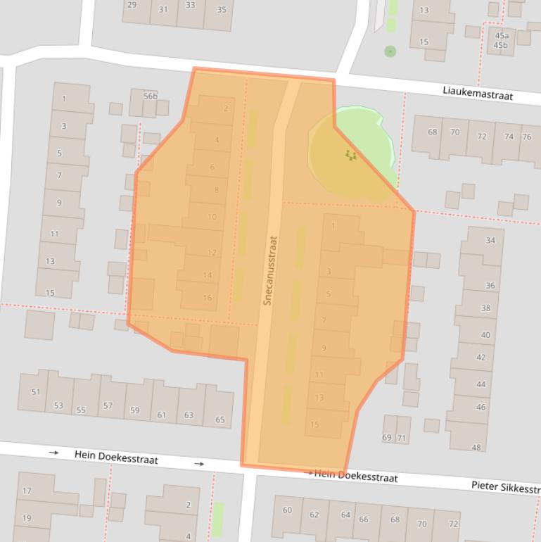 Kaart van postcodegebied 8607BK.